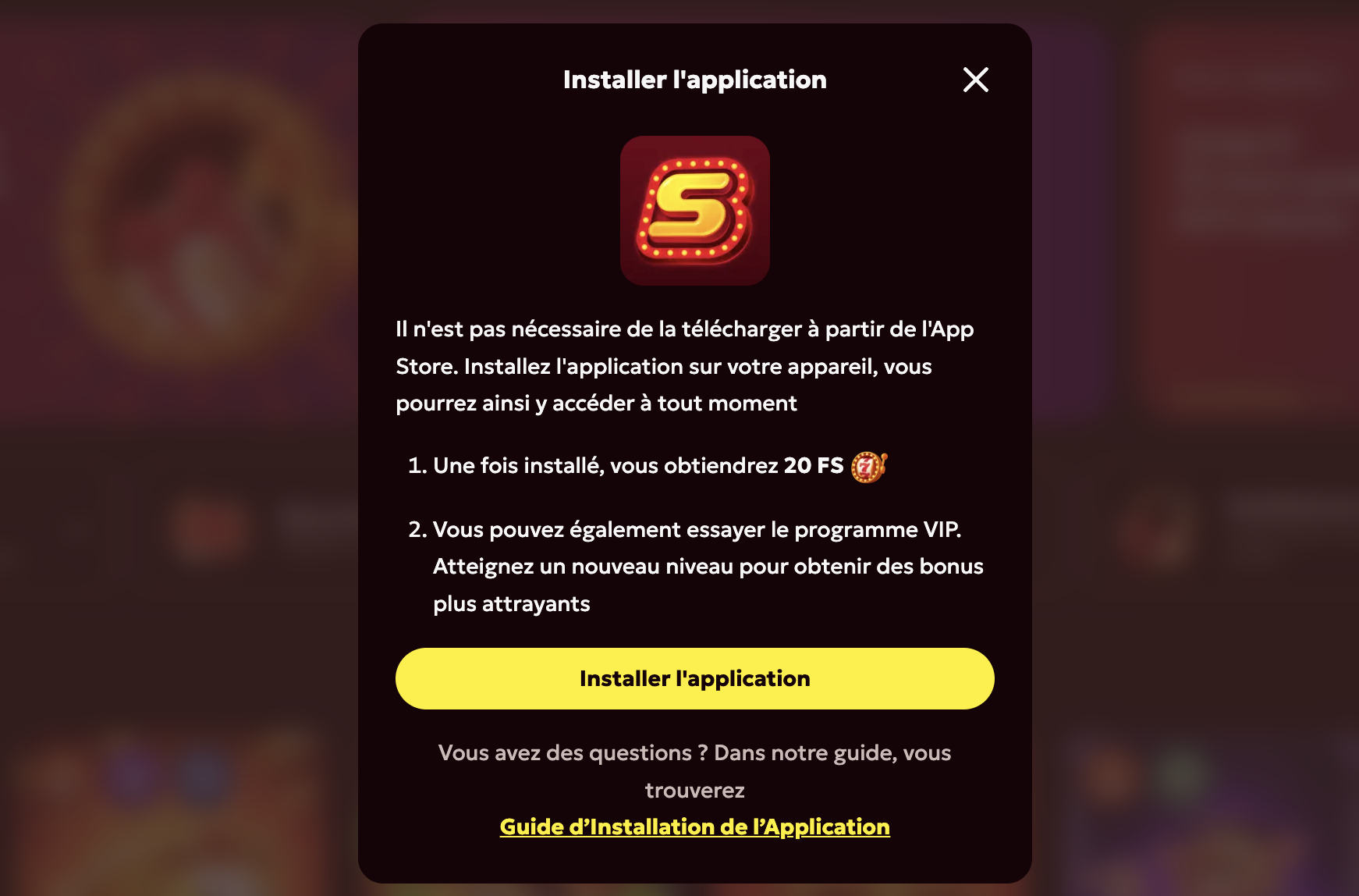 Télécharger l'application mobile Spinobon Casino pour iOS et Android