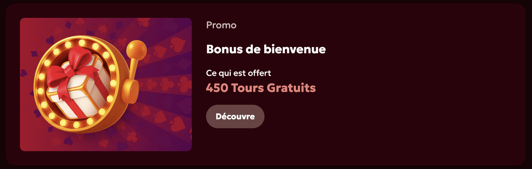 Pack de bienvenue Spinobon Casino : bonus de dépôt et tours gratuits