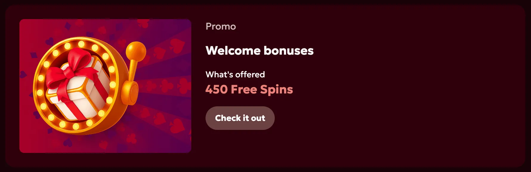Spinobon Casino welcome bonus package for new members